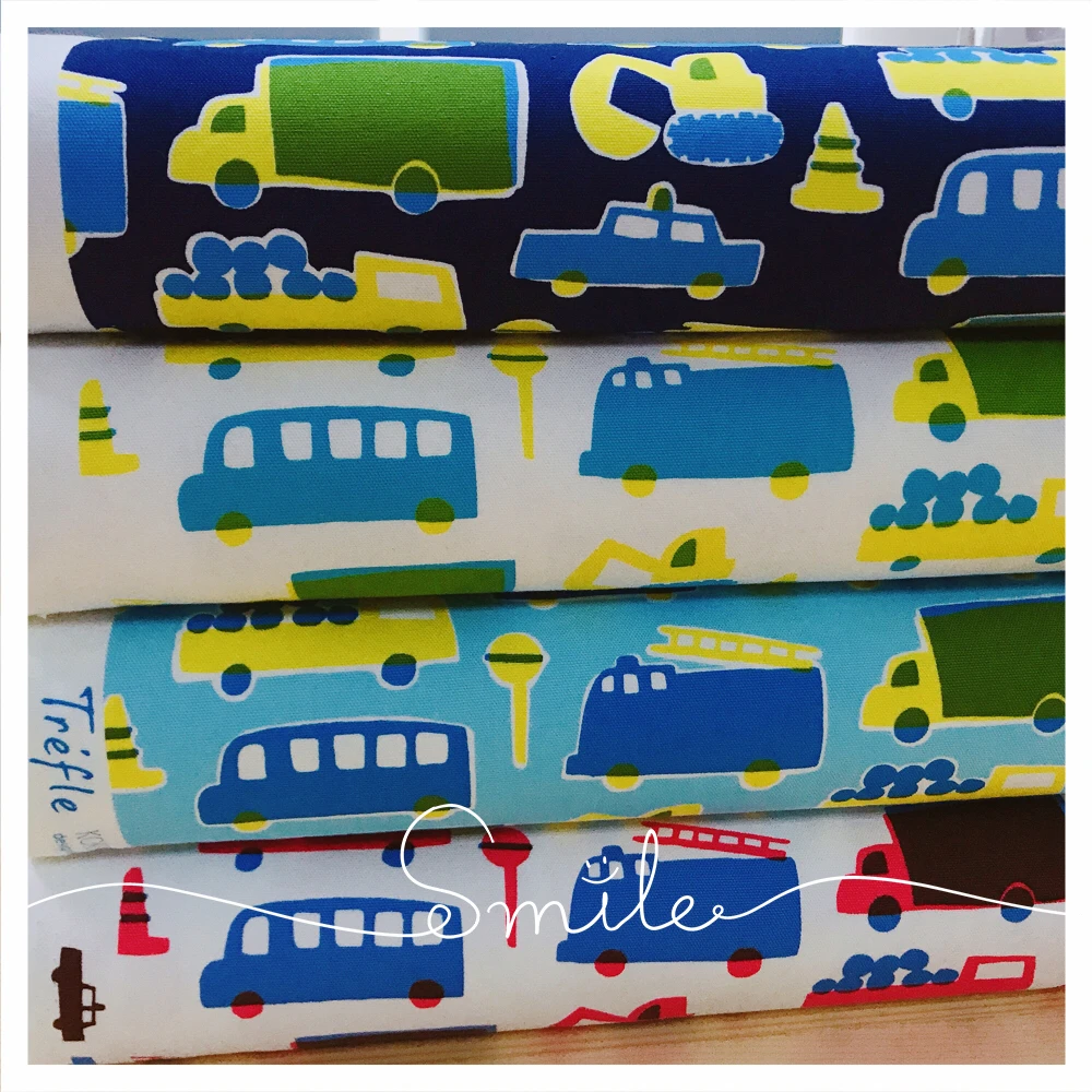 

Free shipping cartoon cute cloth art imported from Japan DIY quilt fabric cloth fabric cotton thin canvas car