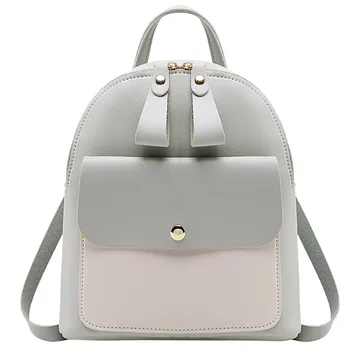 

Women Leather Backpack Children Backpack Mini Backpack Women Cute Panelled Backpacks for Teenage Girls Small Bag Bookbag Mochila