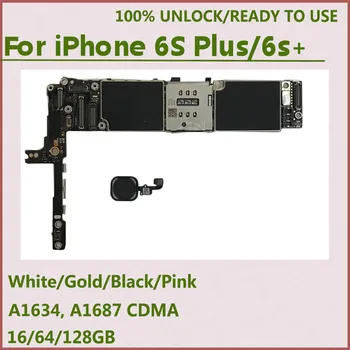 

Original iCloud Unlocked Replacement For iPhone 6S Plus Motherboard With/without Touch ID,6S+ Logic boards,16GB/64GB/128GB Black