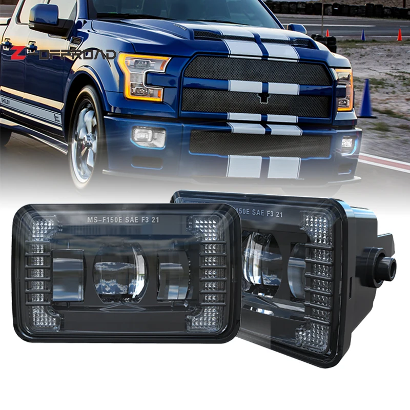 

Car Fog Lights With Daytime Running Light Duty Rectangular 36W Bumper Driving Lamp For Ford F150 2015 2016 2017 2018 2019