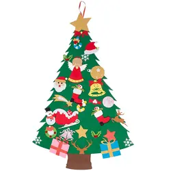 Войлочная Рождественская елка 45,6 дюймов 3D набор сделай сам с 29 шт. орнаментом Декор настенный Декор Рождественская елка украшения детские