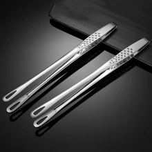 304 Stainless Steel Barbecue Clamp Kitchen Food Tong Portable  BBQ Tweezer Serving Buffet Clip Cooking French Fries Kitchen Tool