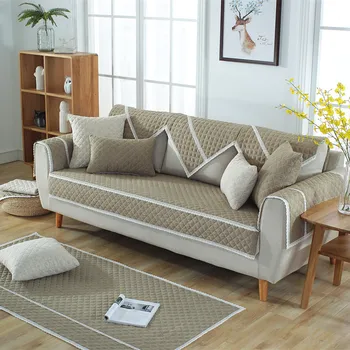 

20 Sizes Solid Color Sofa Cover Washable Removable Towel Armrest Couch Covers Slipcovers Couch Dog Pets Single/Two/Three Seater