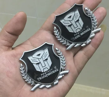 

2x Metal Transformers Autobot Deception Trunk Emblems Decal Sticker Badge