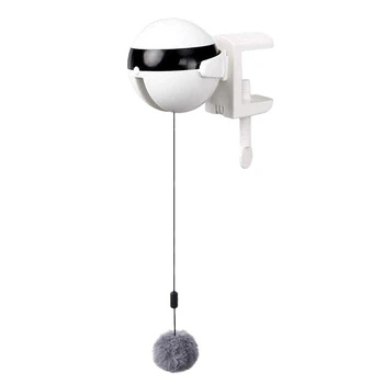 

Pet Interactive Playing Toy Ball for Cats and Dogs with Rope and Plush Ball Elect