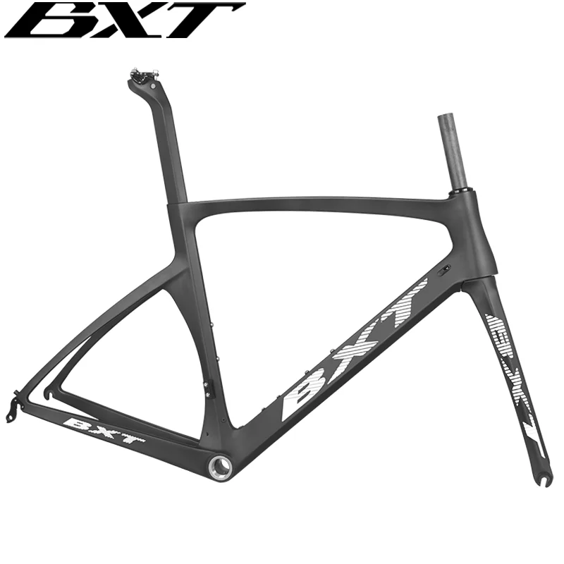 Bicycle Parts Bicycle Frame BXT-Ultralight Carbon Road Bike Frame 700C X 25C Full Carbon Road Bicycle Frameset Fork Seatpost