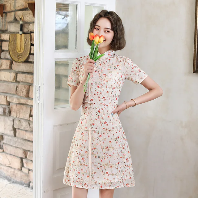 mandarin collar formal dress