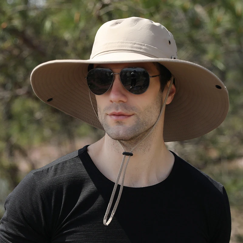 Sun Hat Long Wide Brim Boonie Caps 