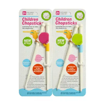 

Baby Training Chopsticks Correction Exercise Chopsticks Infant Children Learning Chopsticks Cartoon Pattern ABS Material