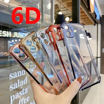 

For iPhone 11 Pro case fashion 6D Shockproof Clear Phone Case For iphone X XR XS 11 Pro Max 8 7 Plus Soft Transparent Cover