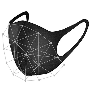 

3D Protective Mask Solid Color Half Face Mask Summer Dust Proof Breathable Solid Thin Face Mask for Kids Adults