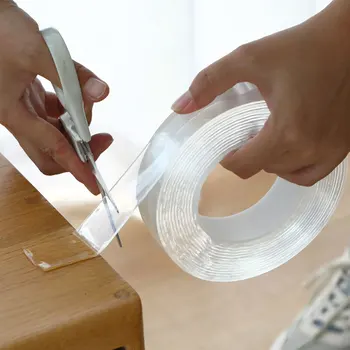 

3m/5m Transparent Double Sided Tape Removable Traceless Nano Adhesive Universal Strong Glue Gadget gekkotape Fixed Item cinta 50