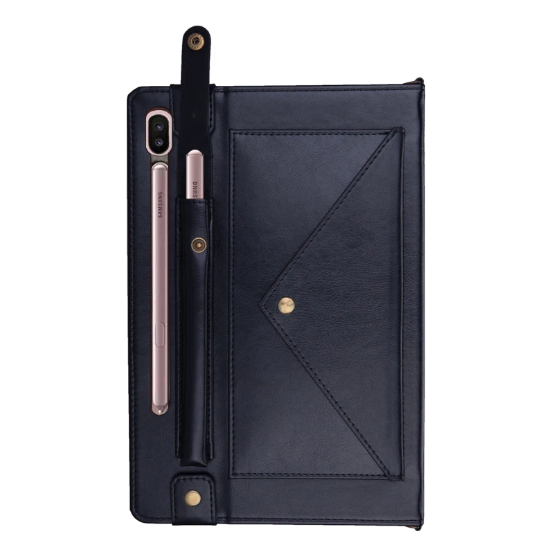 Новая сумка-конверт через плечо кошелек кожаный чехол для samsung Galaxy Tab S6 T860 ручной многофункциональный умный чехол для samsung T865