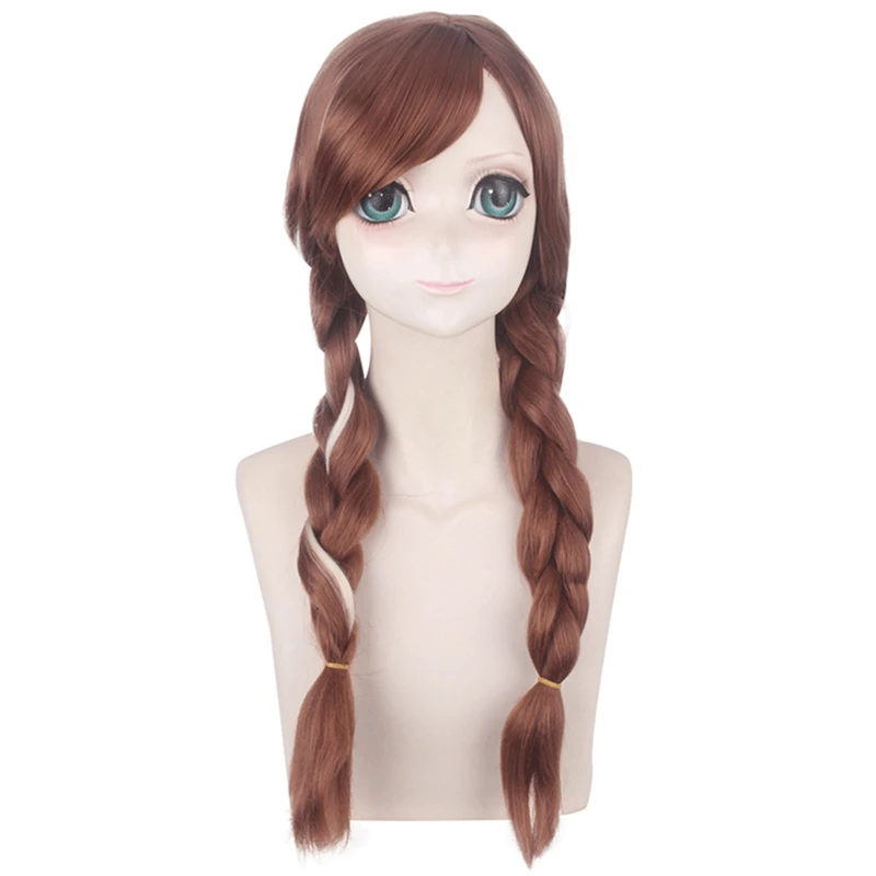 

Princess Anna Cosplay Wig Olaf's Adventure Cosplay Anna Wig Mix Blonde Braid Long Fake Hair for Halloween Christmas Carnival