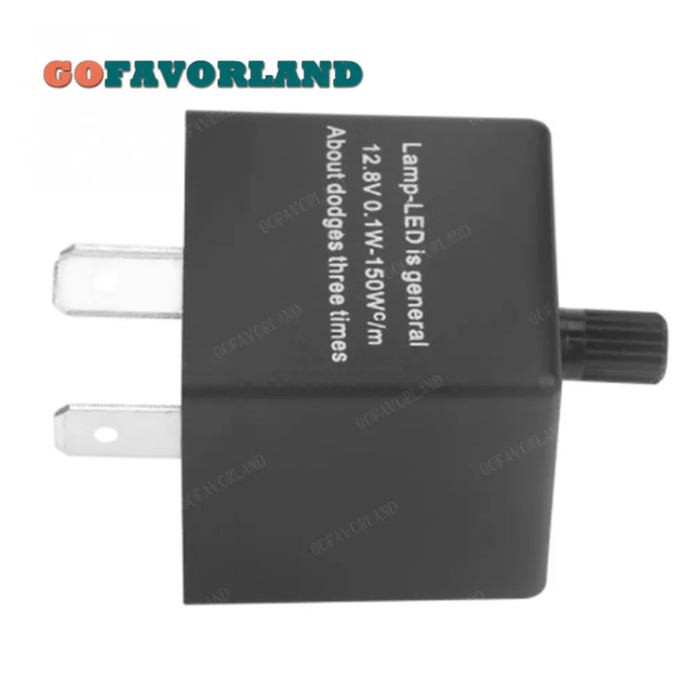 

Adjustable Frequency Car LED Light Lamp 3 Pin Flasher Relay CF13 JL-02 For Turn Signal Light 40A