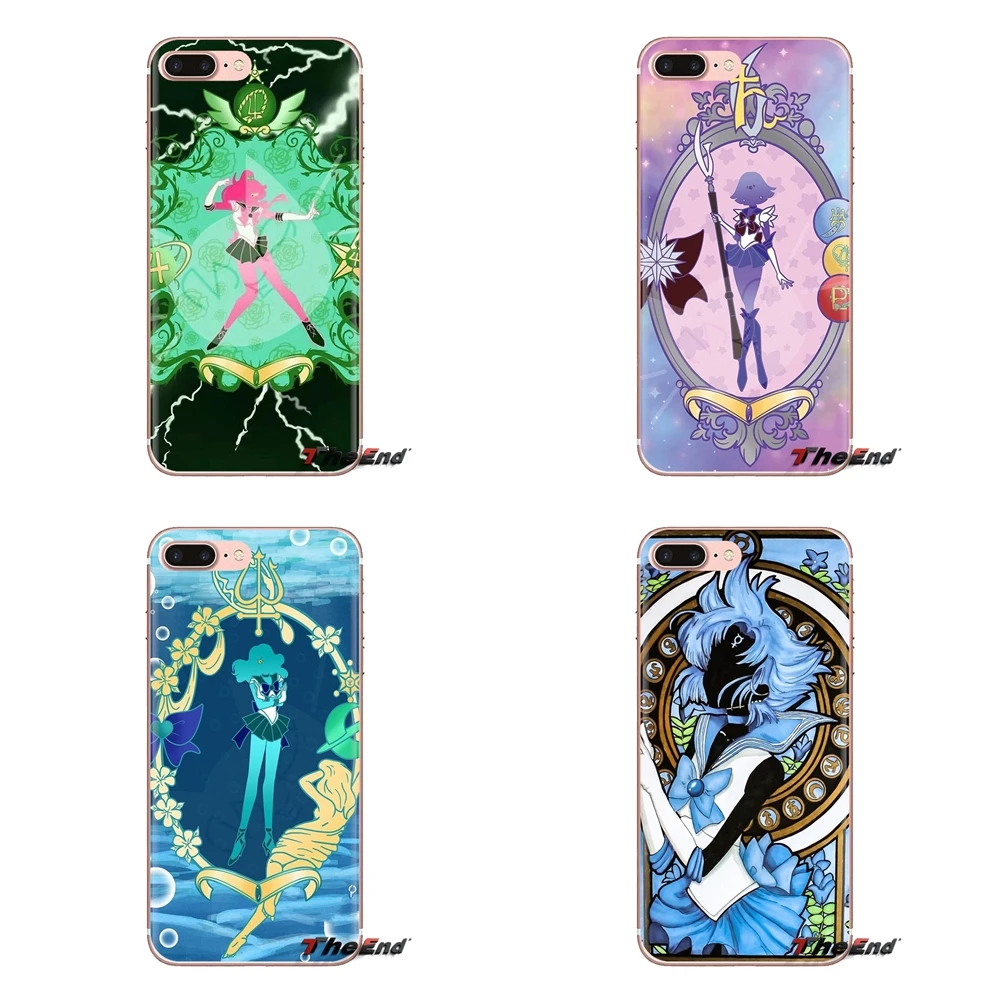 TPU Skin Case lovely Sailor moon Character For iPhone XS Max XR X 4 4S 5 5S 5C SE 6 6S 7 8 Plus Samsung Galaxy J1 J3 J5 J7 A3 A5 | Мобильные