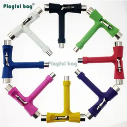 Playful Bag Skateboard wrench Multi-functional T-shape tool Skateboard Longboard tool wrench AMA47