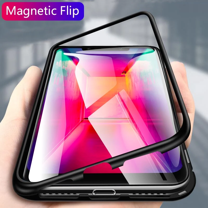 

Metal Magnetic Adsorption Case For Samsung Galaxy S10E S8 S9 S10 A8 J6 Plus S7 Edge A7 A9 2018 Note 8 9 A30 A40 A50 Magnet Cover