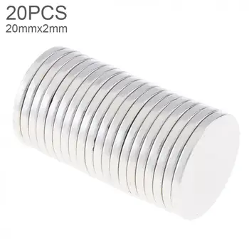 

20pcs 20 x 2mm Mini Strong Magnetite Earth Neodymium Magnets with Round Disc Type and Permanent Magnet Home /Office/Laboratory
