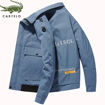 

CARTELO men jacket autumn new fashion letter embroidered jacket men comfortable breathable men coat