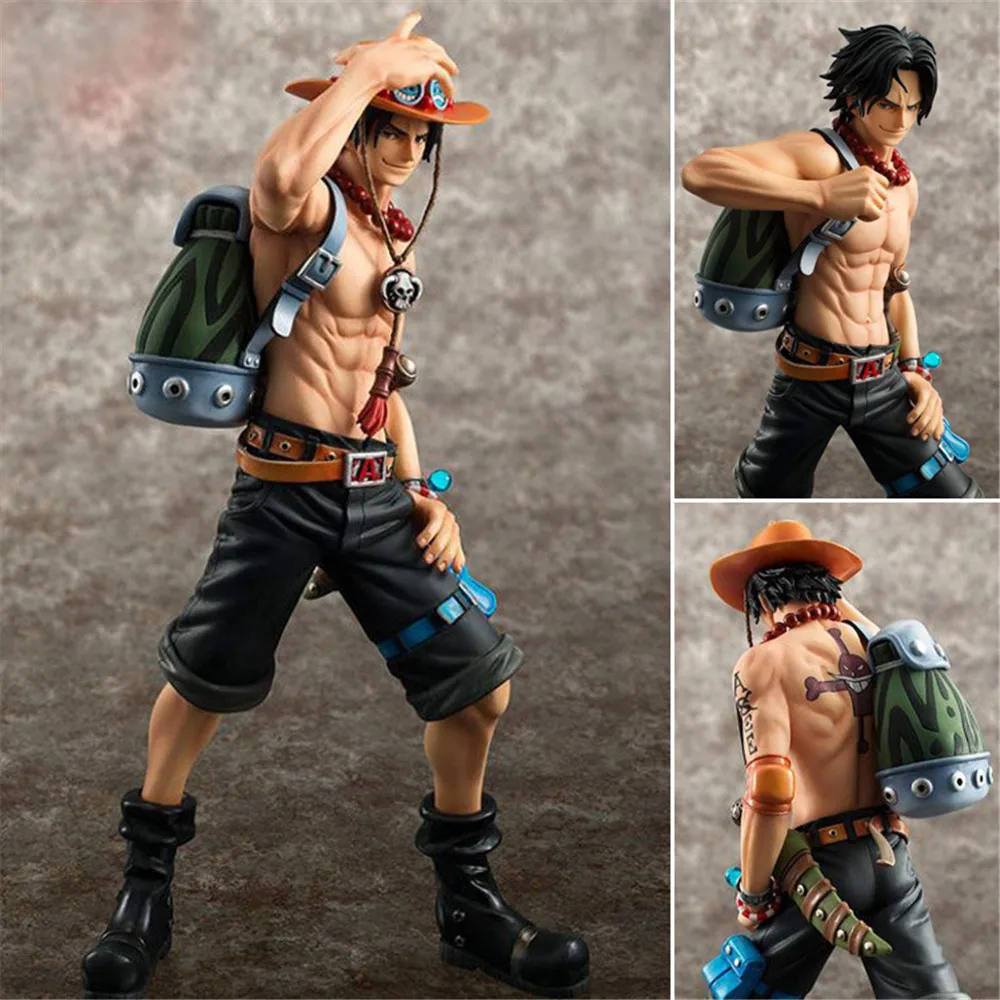 Фигурки аниме One Piece Portgas D Ace POP экшн фигурка рюкзака на 10 ю годовщину модели Brinquedos