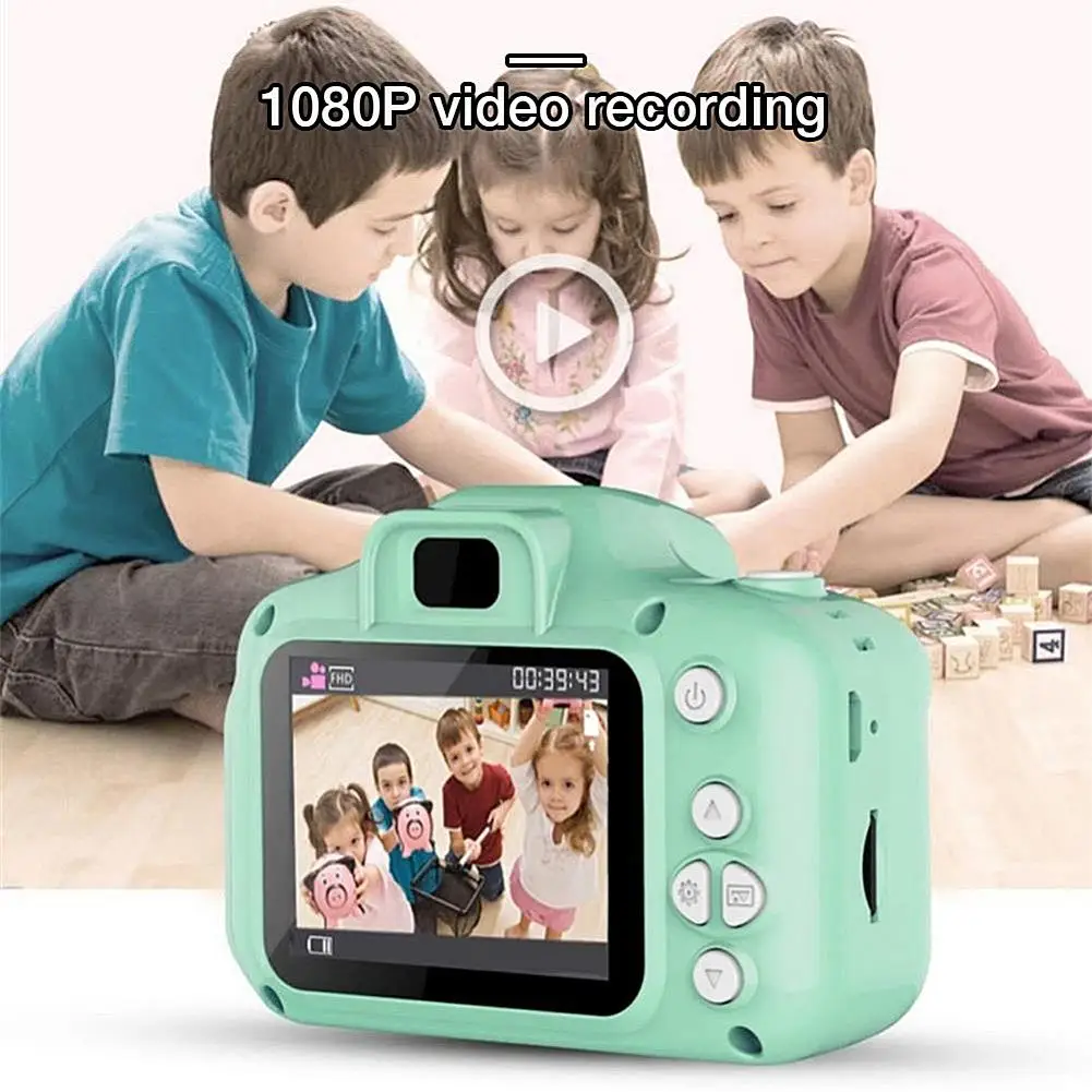 

2 Inch HD Screen Chargable Digital Mini Kids Camera Cartoon Cute Camera Toys Outdoor Photography Props for Child Birthday Gift