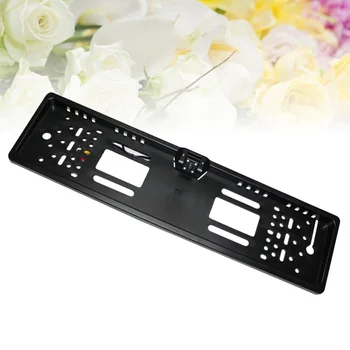 

Car 4 LEDs IP58 Waterproof 640P Night Vision Rear View License Plate Camera for European Car