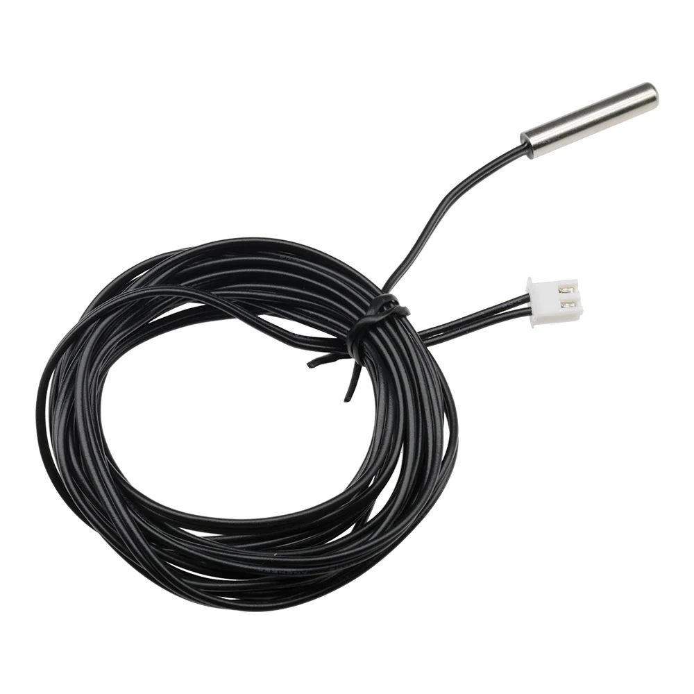 Sensor de temperatura impermeable para Arduino, termistor de precisión, sonda de Cable de alambre, 100/200cm, 3m, NTC, 10K, 1%, 3950, 2m, 50cm, W1209, W1401