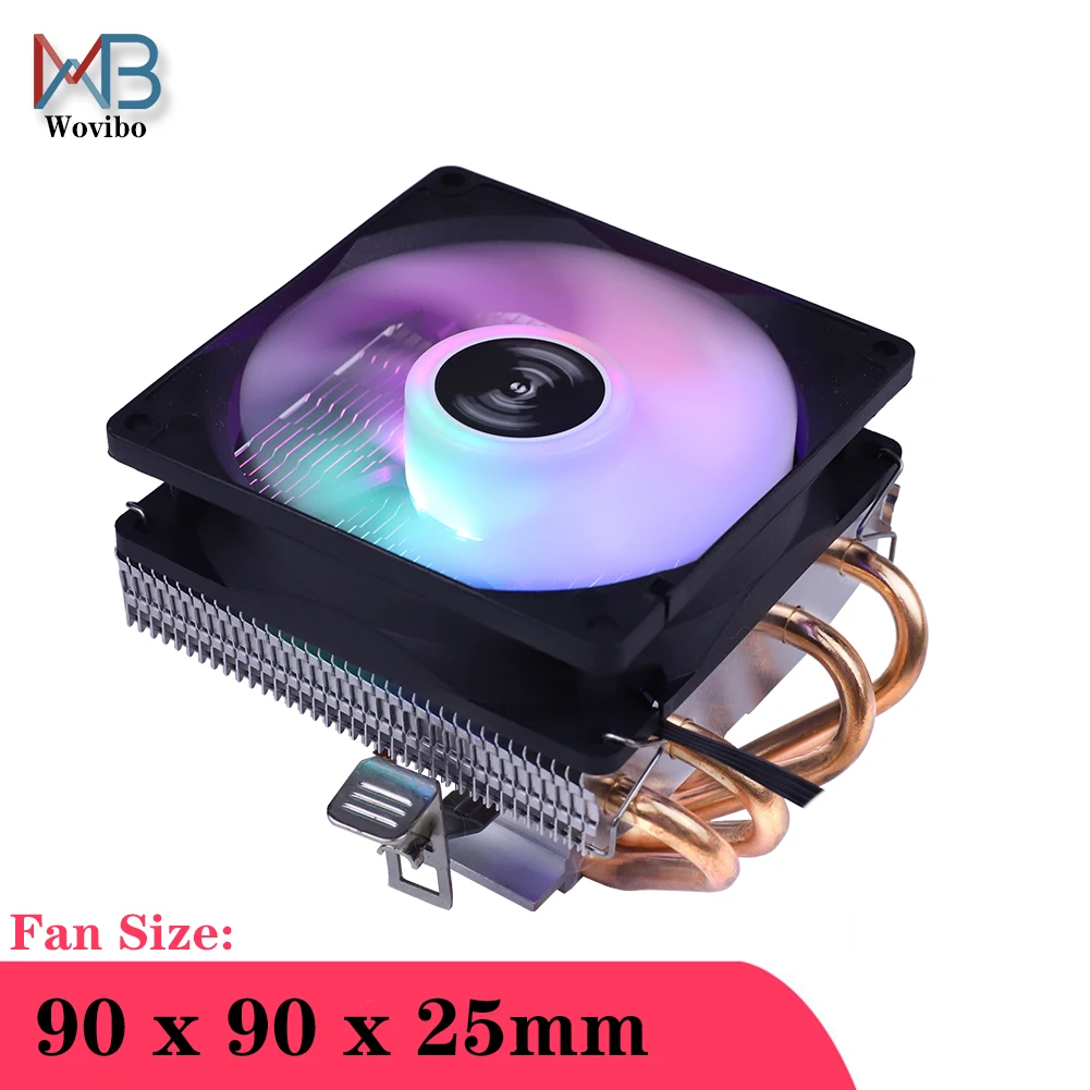 4 тепловых радиатора CPU Радиатор RGB Led для Intel LGA 775 1155 1156 1150 1151 1366 2011 3 X79 X99 AMD AM4