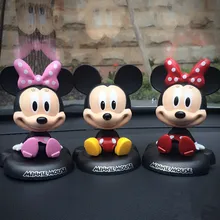 Украшения для автомобиля Минни Шейкс голова куклы мультфильм Прекрасный Микки манекен украшение салона автомобиля Аксессуары 1 шт