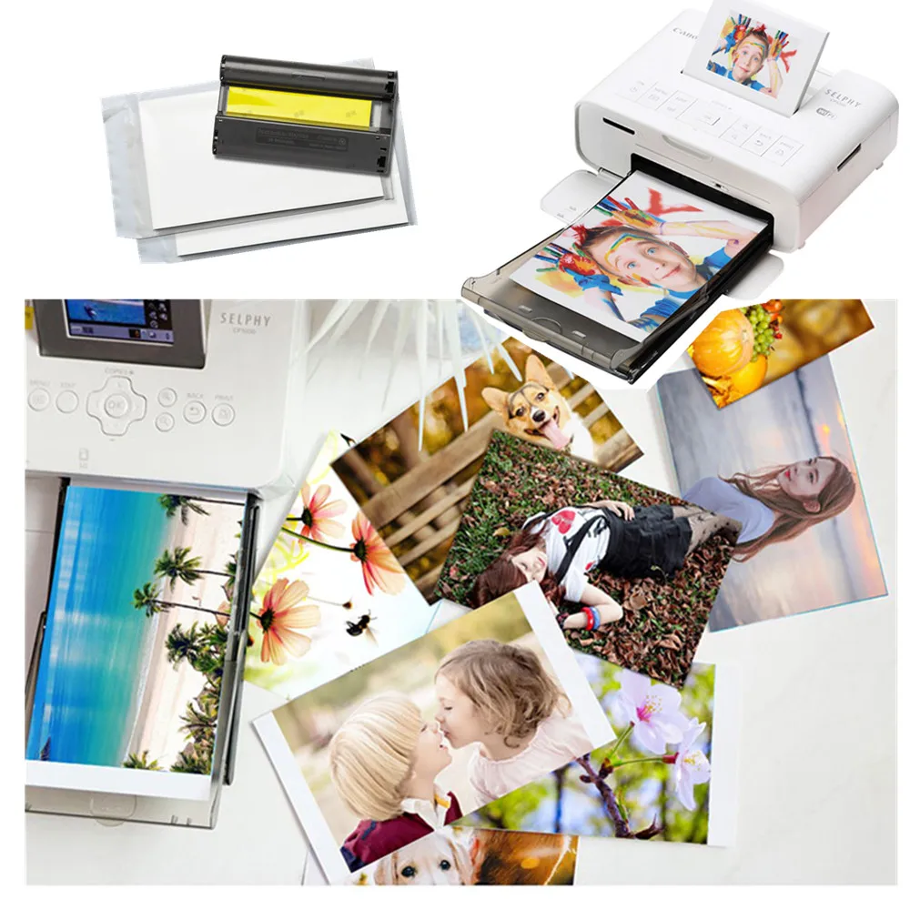 캐논 셀피 포토 프린터용 잉크 카세트 KP-108IN, KP-36IN 잉크 및 용지 세트, CP1300, CP1200, CP910, CP900, 6 인치