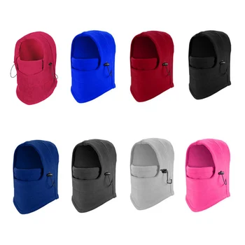 

Fleece Balaclava Hat Hooded Neck Warmer Winter Sports Face Mask For Men Ski Bike Motorcycle Helmet Masked Cap