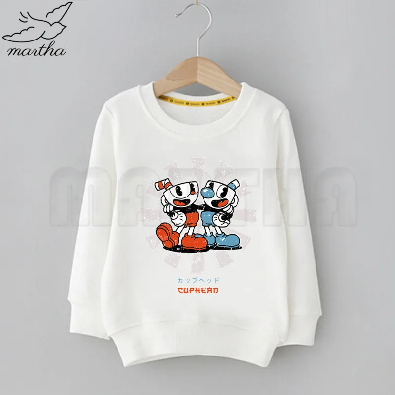 G Cuphead/Рождественская Забавная детская толстовка с капюшоном и милым рисунком; толстовки с принтом; детская одежда; толстовки с героями мультфильмов для маленьких мальчиков; классическая одежда - Цвет: G