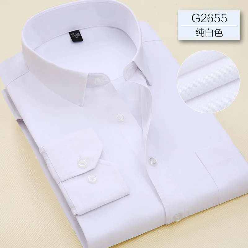 

2020 Casual Long Sleeved Solid Slim Fit Male Social Business Dress Shirt Shirt Men Camisa Masculina Mens Dress Shirts Shirt Men