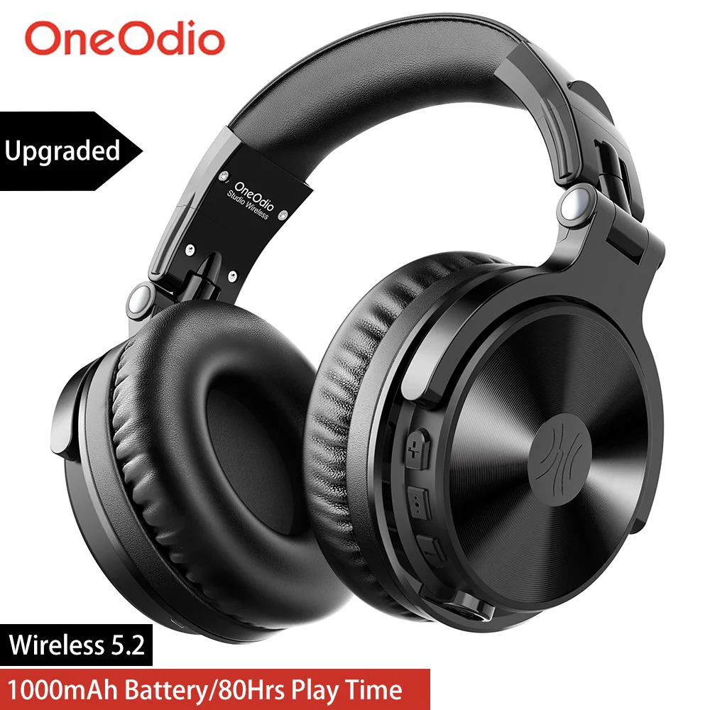 SUPER DEALS! Oneodio Bluetooth Wireless Headphones With Microphone 80Hrs Foldable Over Ear Bluetooth 5.2 Headset For Mobile Phone PC Sports
