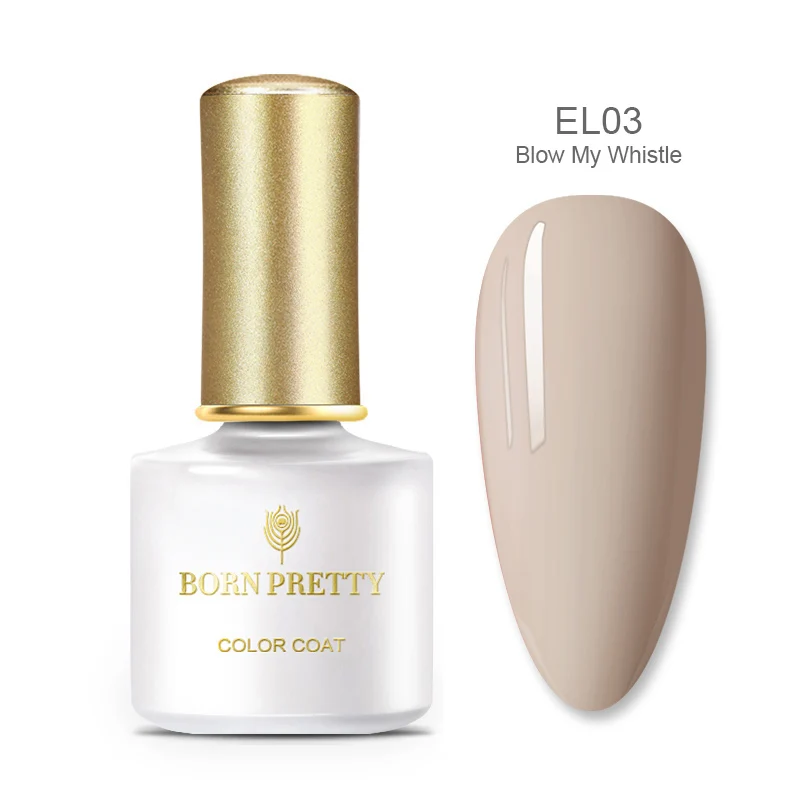 BORN PRETTY Nude розовое золото замочить от Ультрафиолетовый гель с блестками УФ-гель для дизайна ногтей лак красочные блестки маникюр - Цвет: BP-EL03