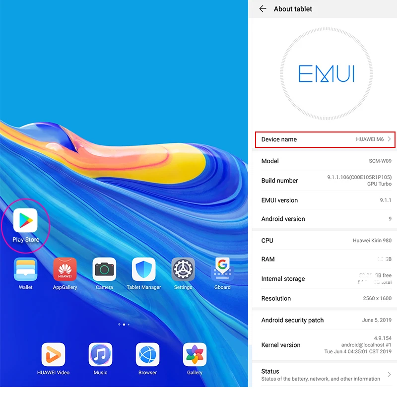 Huawei Mediapad M6 10 1 дюймовый планшет с восьмиядерным процессором Kirin 8 Android 980 Google