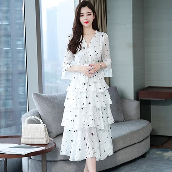 

2020 Women Dress Embroidered Mesh Tulle Slim Elegant Lady Princess Bridesmaid Wedding A-Line Party Dresses female plus size