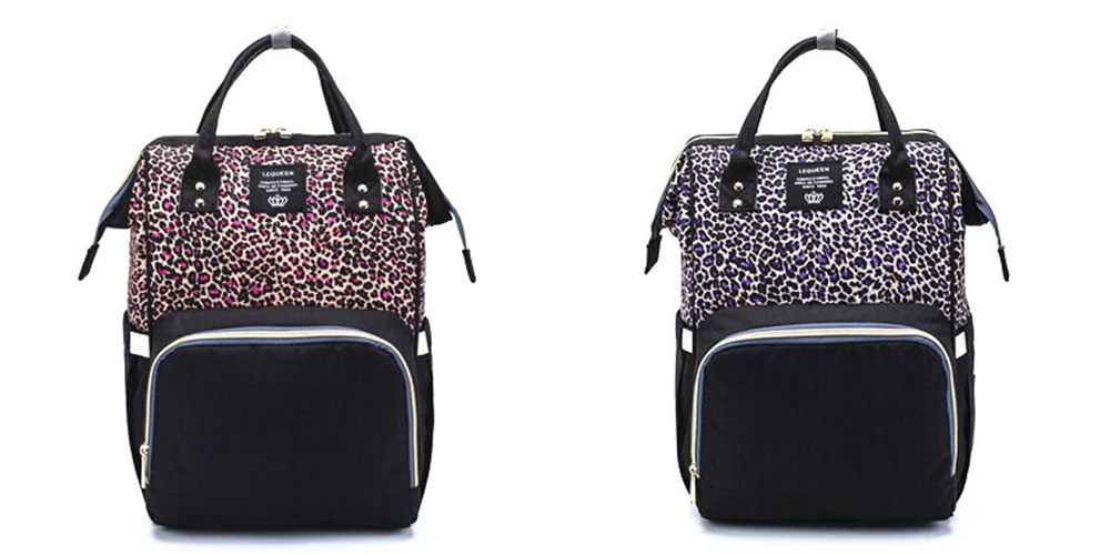 Сумка для детских подгузников, рюкзак с леопардовым принтом, сумка для подгузников для мам, сумка для подгузников для путешествий, дизайнерская сумка для ухода за ребенком, женская модная сумка