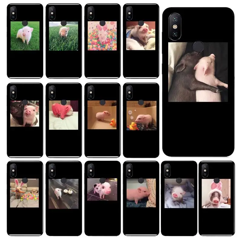Couples Cartoon Lovely Pink Pet Pig Phone Case For Xiaomi mi5 6 5X 6X Mi9 9SE mi8lite Mi10 Mi10Pro Pocophone F1 | Мобильные телефоны