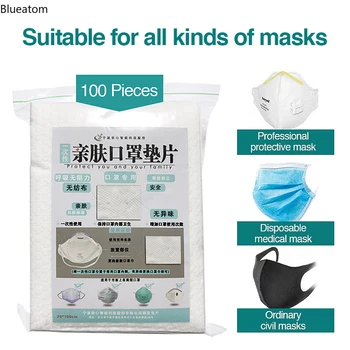 

Non-woven Disposable Face Masks Replacement Filtering Pad Breathable Mask Gasket Respiring Mat for All Kinds of Masks 100pcs\bag