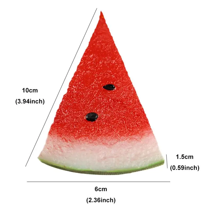 Artificial Fruit Watermelon Slice Creative Decorative Fake Fruit Teaching Prop - 4000560802903