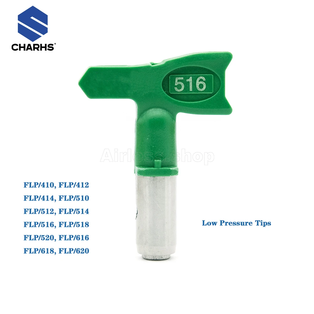 Насадки безвоздушные CHARHS серии 4-5 низкое давление FLP410/412/414/510/512/514/516/518/520 для