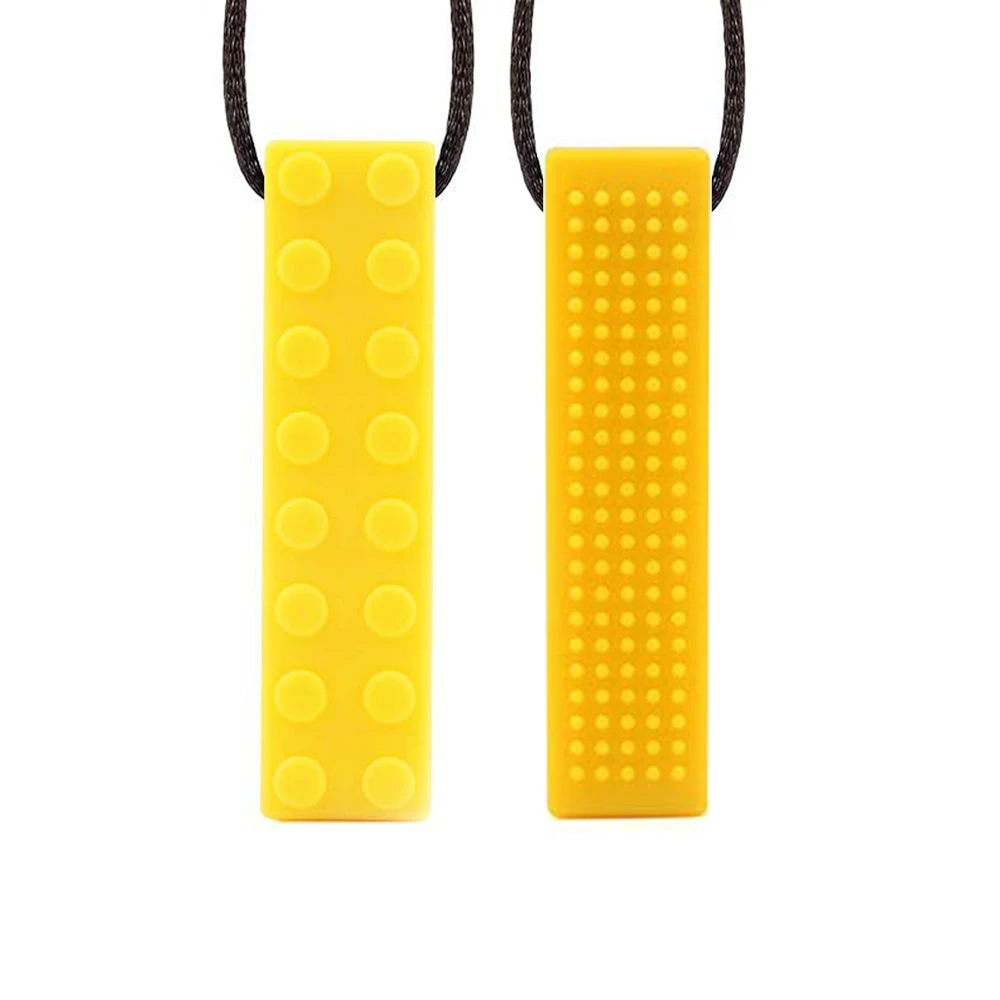 10pcs Baby teether Sensory chewable pendant necklace Kids Silicone Biting toys newborns Pencil Topper Teether childen's goods 5