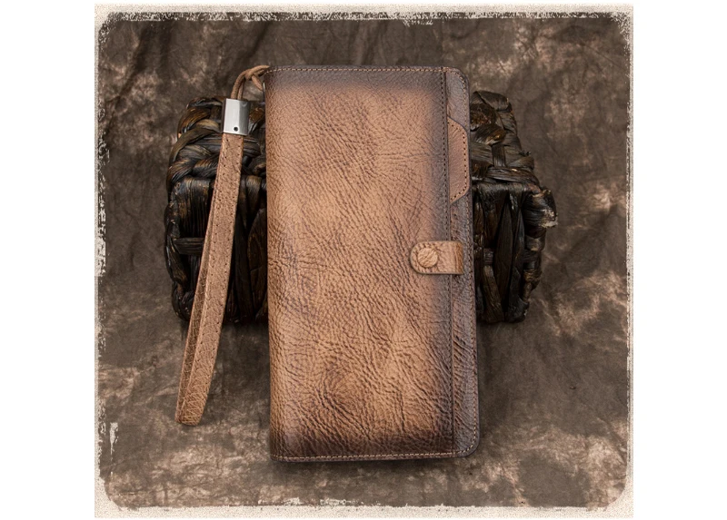 New Genuine Leather Lady Wallets Women Long Wallets Purses Clutch Bags Ladies Wallet With Cell Phone Pocket Card Holder