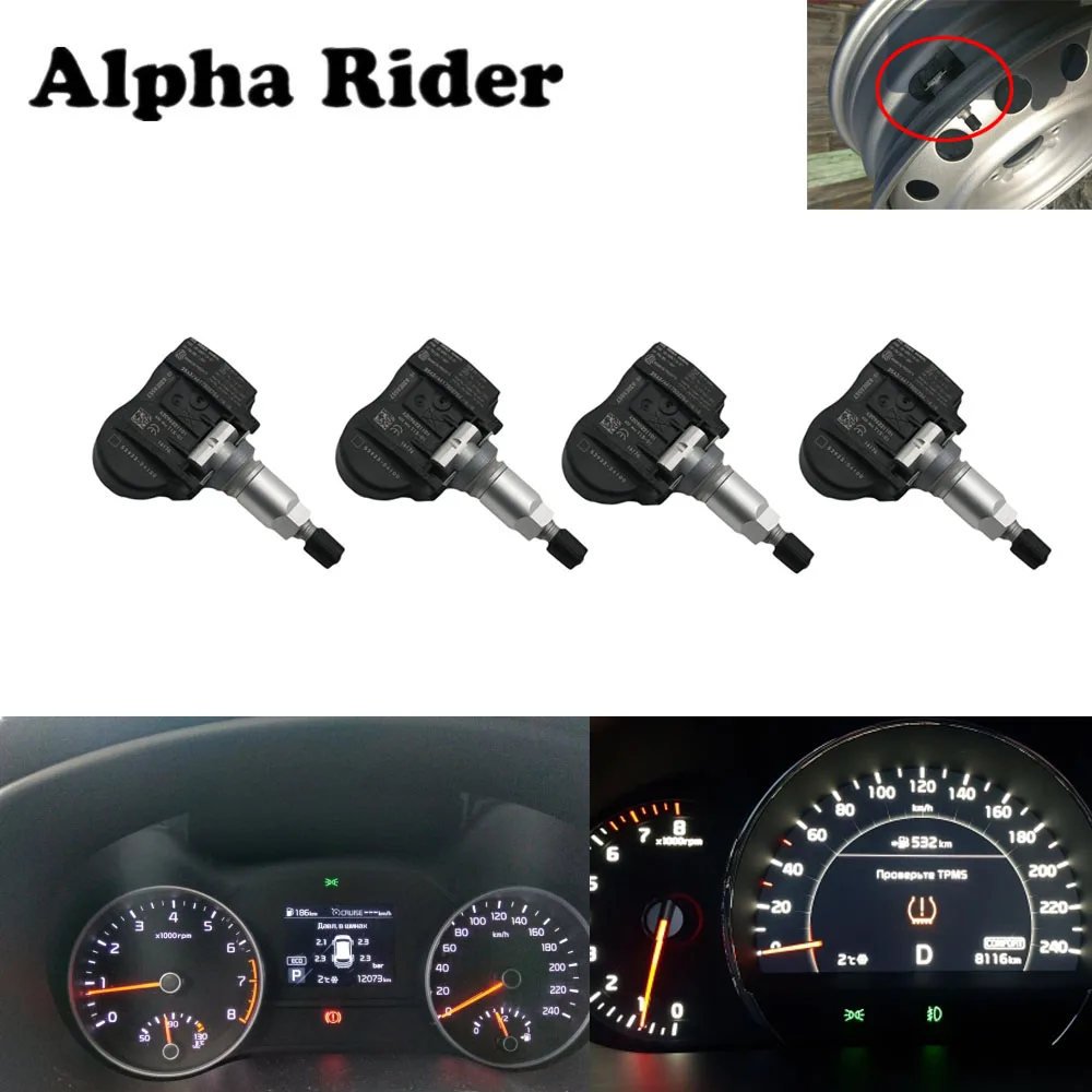 Датчик давления в шинах TPMS для 52933-D4100 52933-F2000 Kia Soul SK3 Sportage QL Optima Sorento / hyundai Elantra i30 Kona |