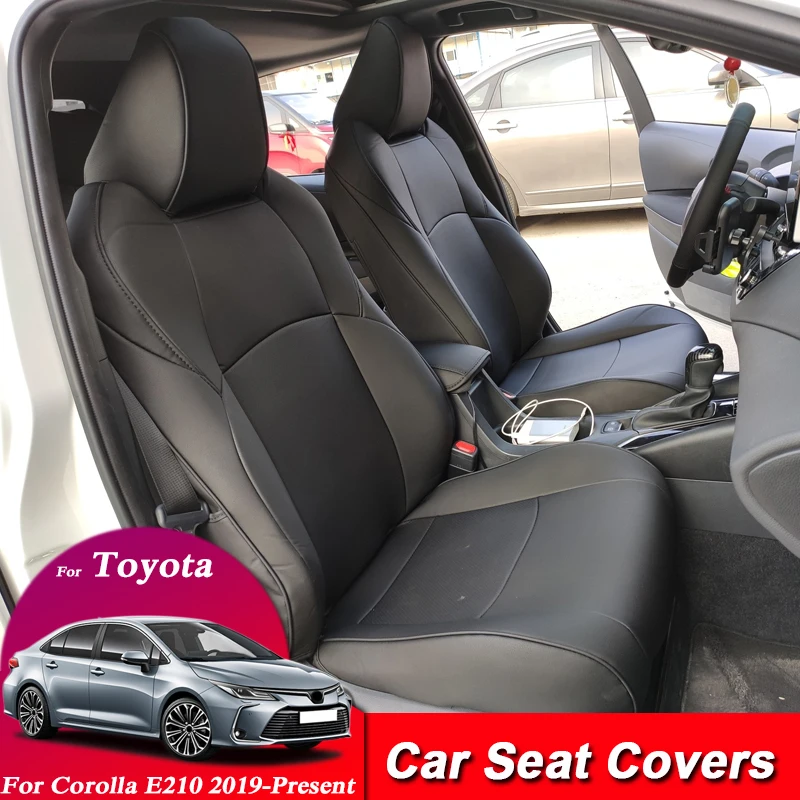 Car Seat Covers Set Leather For Toyota Corolla E210 Hybrid 2019-Present Car Covers Styling Seat Protector Cushions Accessories