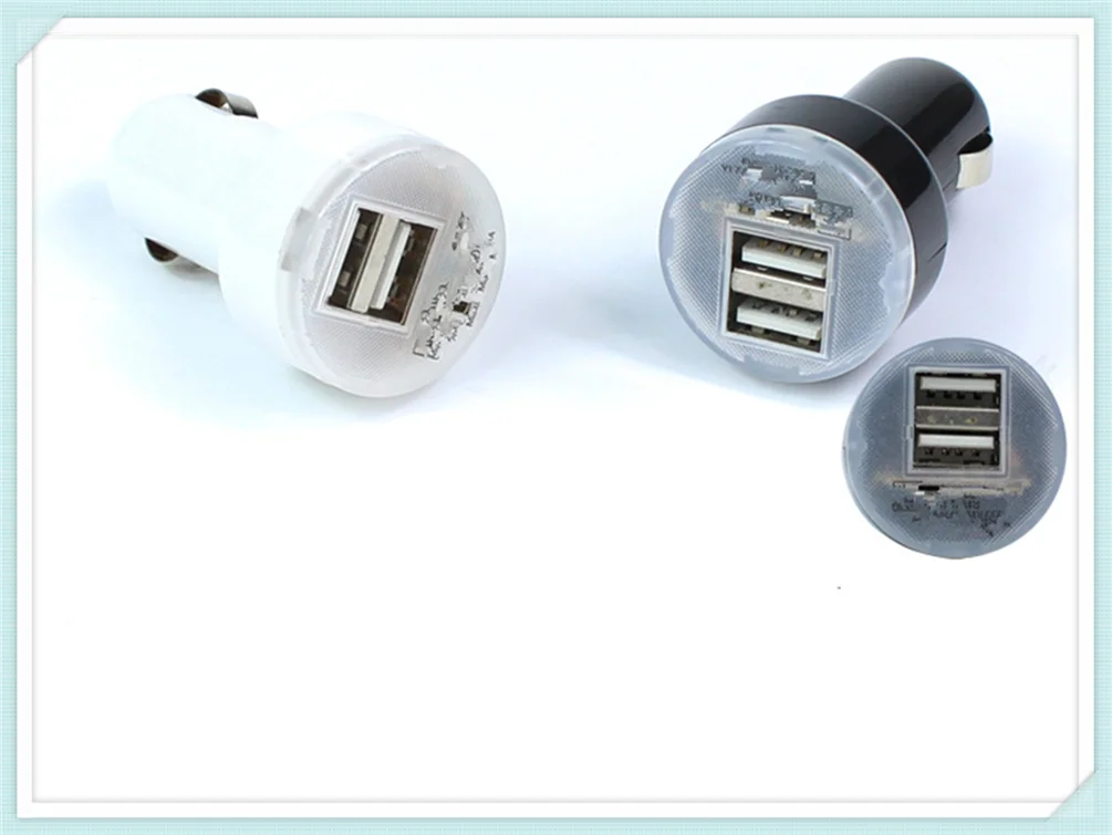 Автомобильные аксессуары зарядное устройство с двумя USB портами адаптер дисплей