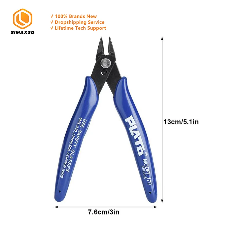 

SIMAX3D wire knife oblique mouth cut pliers pliers clamp for 3 d printer DIY set stainless steel hand tools