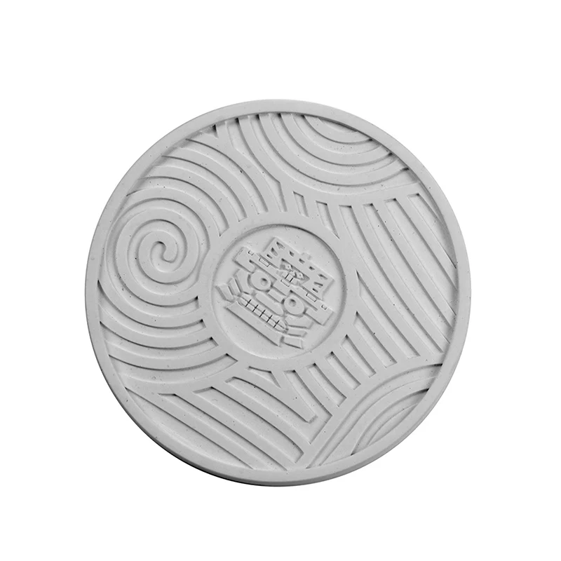 Concrete Silicone Round Cement Coaster Mold Handmade Cement Mould Clay Craft